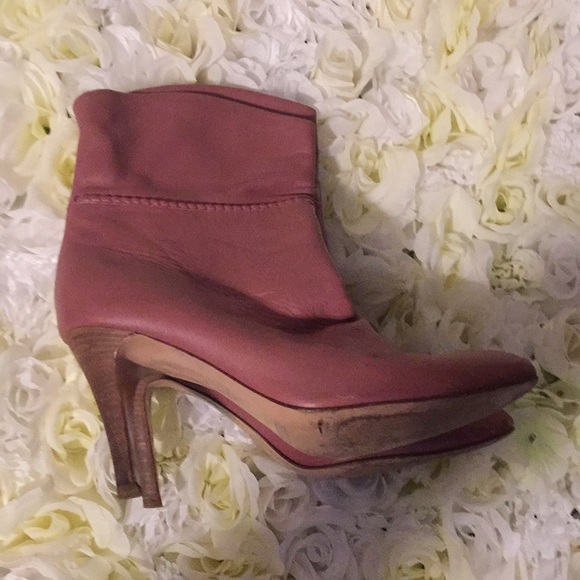 Marc Jacobs Pink Leather Boots Booties Size 9 - Picture 2 of 7